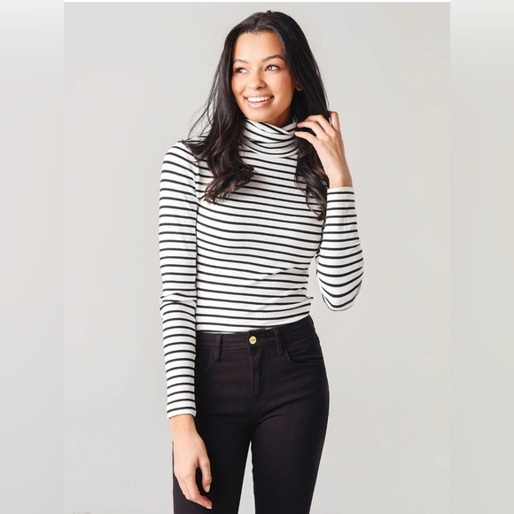 Women's Chloe Striped Rib Body Suit - Picture 1 of 7